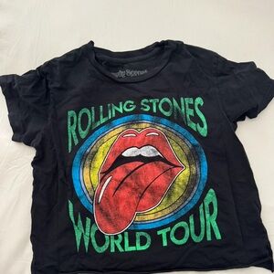 Rowdy Sprout Black Rolling Stones World Tour Tee